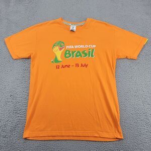 FIFA World Cup Brasil Shirt Unisex Medium‎ Orange 2014 All In One Rhythm Futbol